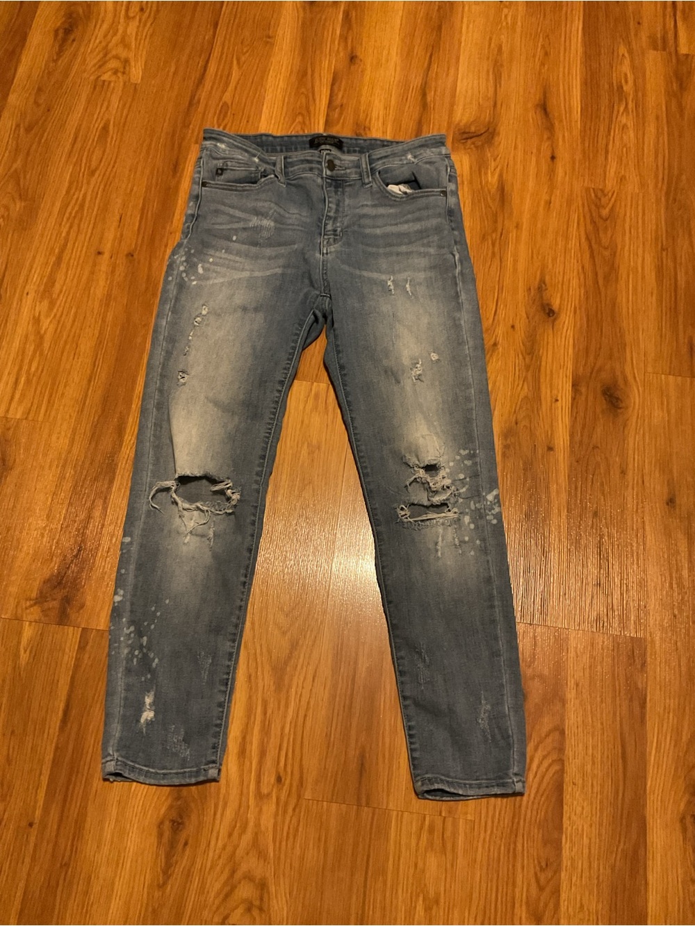 Judy Blue Light Wash Distressed Skinny Jeans Women’s Size 11/30